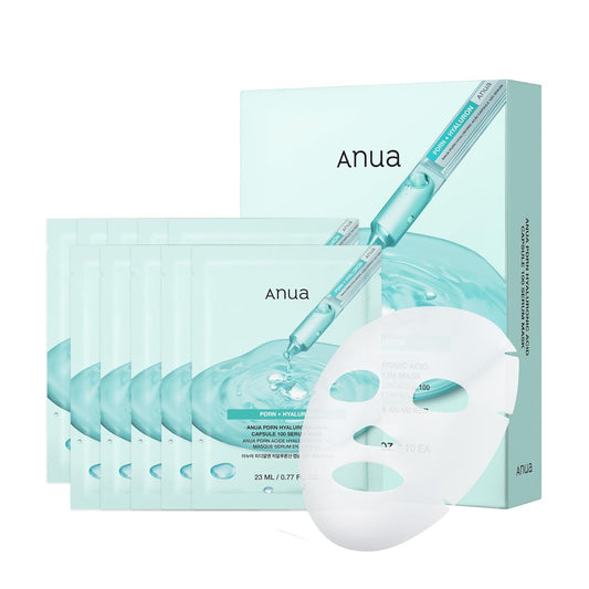 Anua_PDRN_Hyaluronic_Acid_Capsule_100_Serum_Mask,_Hydrating_&_Soothing_Face_Mask_for_Glass_Skin,_Dewy_Glow_and_Firm_Looking_Skin,_Salmon_DNA_&_Collagen,_Lightweight_Texture,_Korean_Skin_Care_(10EA)