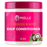 Mielle Organics Babassu & Mint Deep Conditioner with Protein, Moisturizing & Conditioning Deep Treatment, Hydrating Repair for Dry, Damaged, & Frizzy Hair (8 Oz)