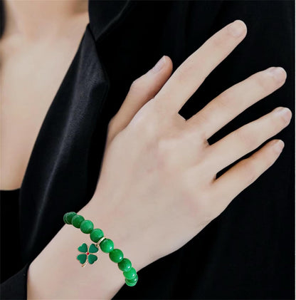 Bovemee_Green_Nature_Stone_Clove_Bracelet_Four-Leaf_Clover_Female_Heart_Charm_Clover_Peacock_Bracelet_Lucky_Bracelet_Trendy_Gift_for_Women