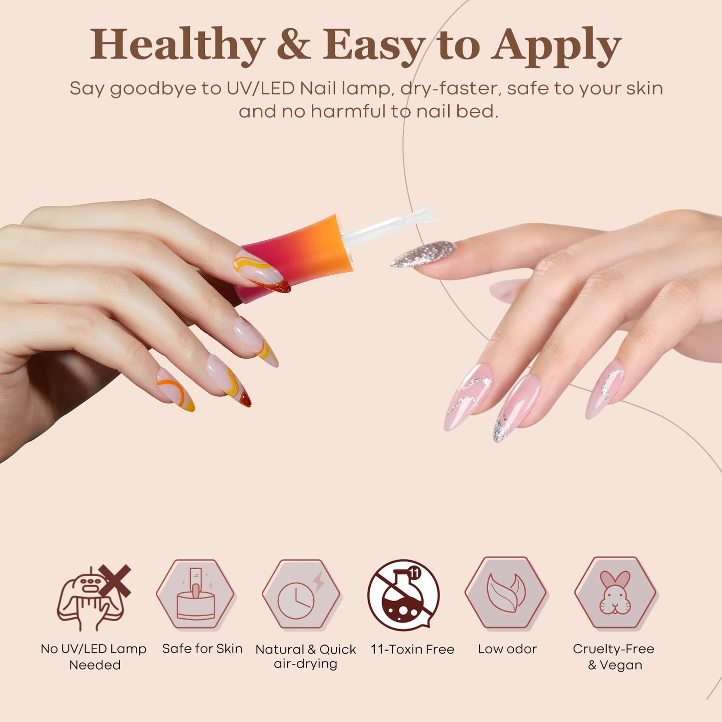 Modelones_Dip_Powder_Liquid_Set_4+4_Pcs,_Dip_Powder_System_Set_with_Base_Coat/Top_Coat/Activator/Brush_Saver/Manicure_Tools_for_Nail_Kit_Art_DIY_Salon_-_15ml/0.5oz