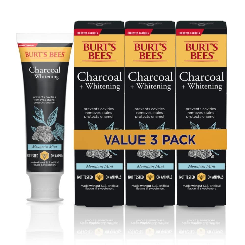Burt's_Bees_Toothpaste,_Natural_Flavor,_Charcoal_with_Fluoride_Toothpaste,_Mountain_Mint,_3_x_4.7oz