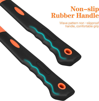 8/16/24oz_Straight_Rip_Fiberglass_General_Purpose_Claw_Hammer,_with_Smooth_Face_&_Non-slip_Grip
