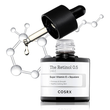 COSRX_Retinol_0.5_Oil,_Anti-aging_Serum_with_0.5%_Retinoid_Treatment_for_Face,_Reduce_Wrinkles,_Fine_Lines,_Gentle_Skincare_for_Day_&_Night,_Not_Tested_on_Animals,_Korean_Skin_Care