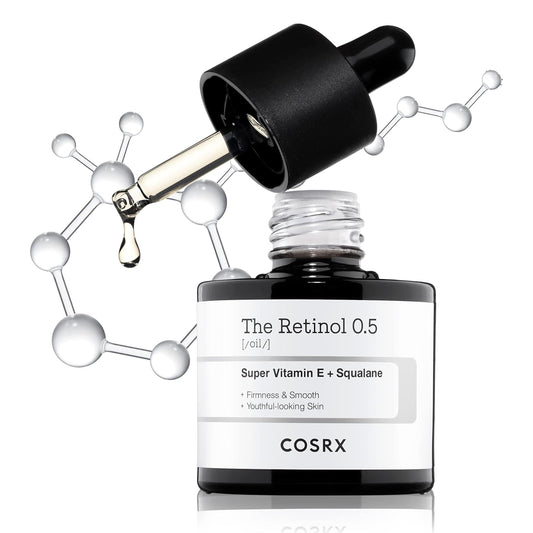 COSRX_Retinol_0.5_Oil,_Anti-aging_Serum_with_0.5%_Retinoid_Treatment_for_Face,_Reduce_Wrinkles,_Fine_Lines,_Gentle_Skincare_for_Day_&_Night,_Not_Tested_on_Animals,_Korean_Skin_Care