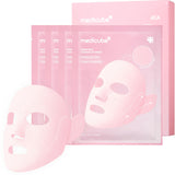 medicube PDRN Pink Tension Up Mask | 3-Step V-line Mask for Contoured-Looking Chin & Jawline | Full-Face Firming Care with Salmon PDRN, NAD & Caffeine | Korean Skincare, 34g x 4ea + Tightening Band