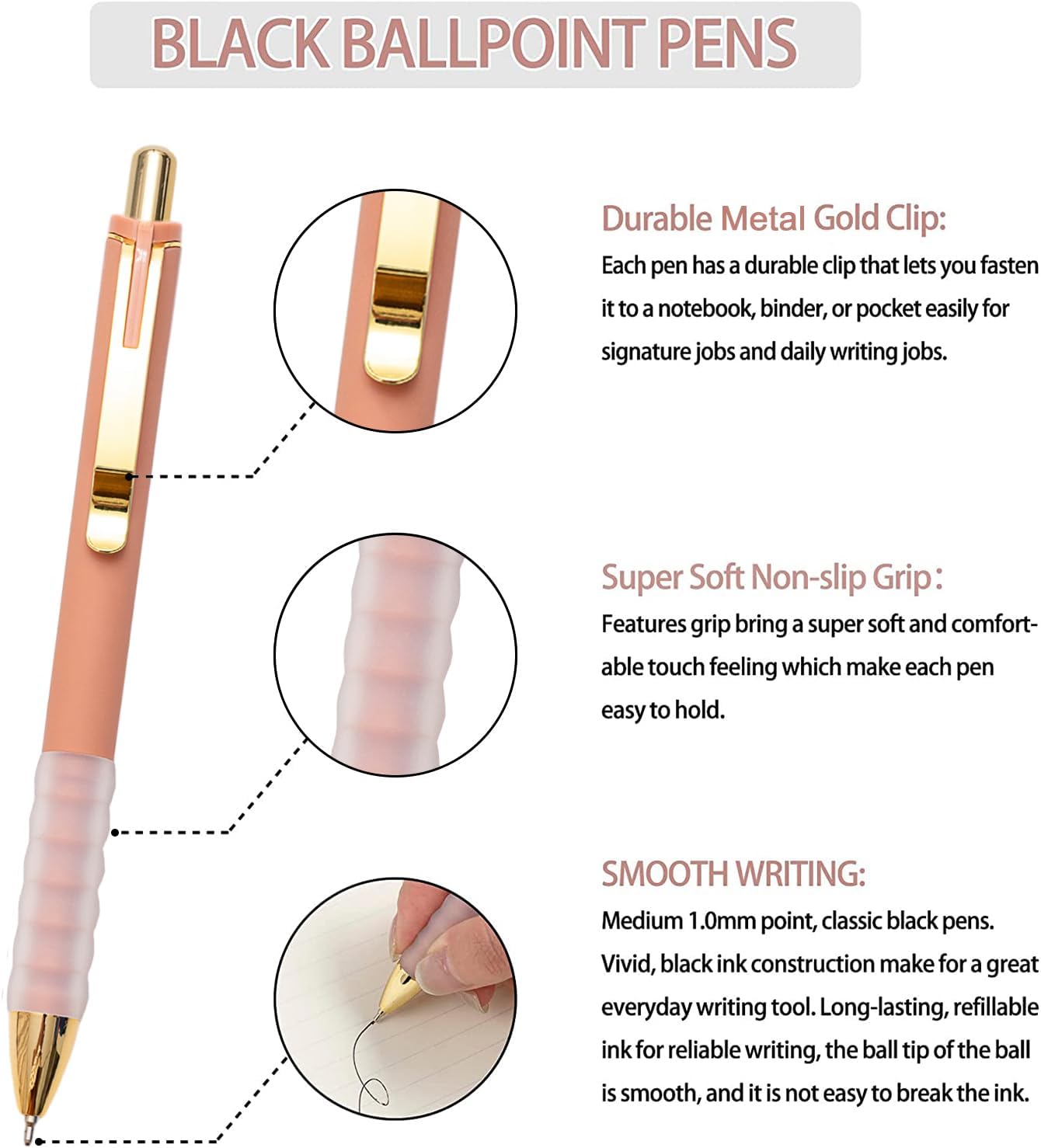 Linbsunne_Ballpoint_Pens_Black_Medium_Point_1mm_Pen_with_Super_Soft_Grip_Ball_Point_Pen_for_Men_Women_Retractable_Pens_(gold-12_pcs)