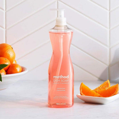 Method_Gel_Dish_Soap,_Clementine_Scent,_Tough_on_Grease_&_Stuck-on_Food,_Cruelty_Free_Formula,_Made_with_Recycled_Plastic,_18_Fl_Oz