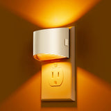 L LOHAS LED Night Lights Plug into Wall 2 Pack, Dusk to Dawn Sensor Nightlight, Brightness Adjustable