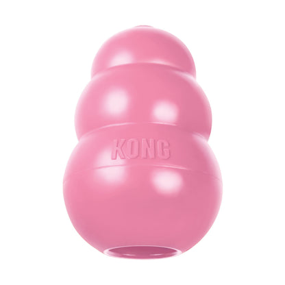 KONG Puppy - Natural Teething Rubber Chew Toy for Dogs - Stuffable Dog Toy for Extended Playtime - Chew &amp;amp; Fetch Toy for Puppies - for Large Puppies - Pink