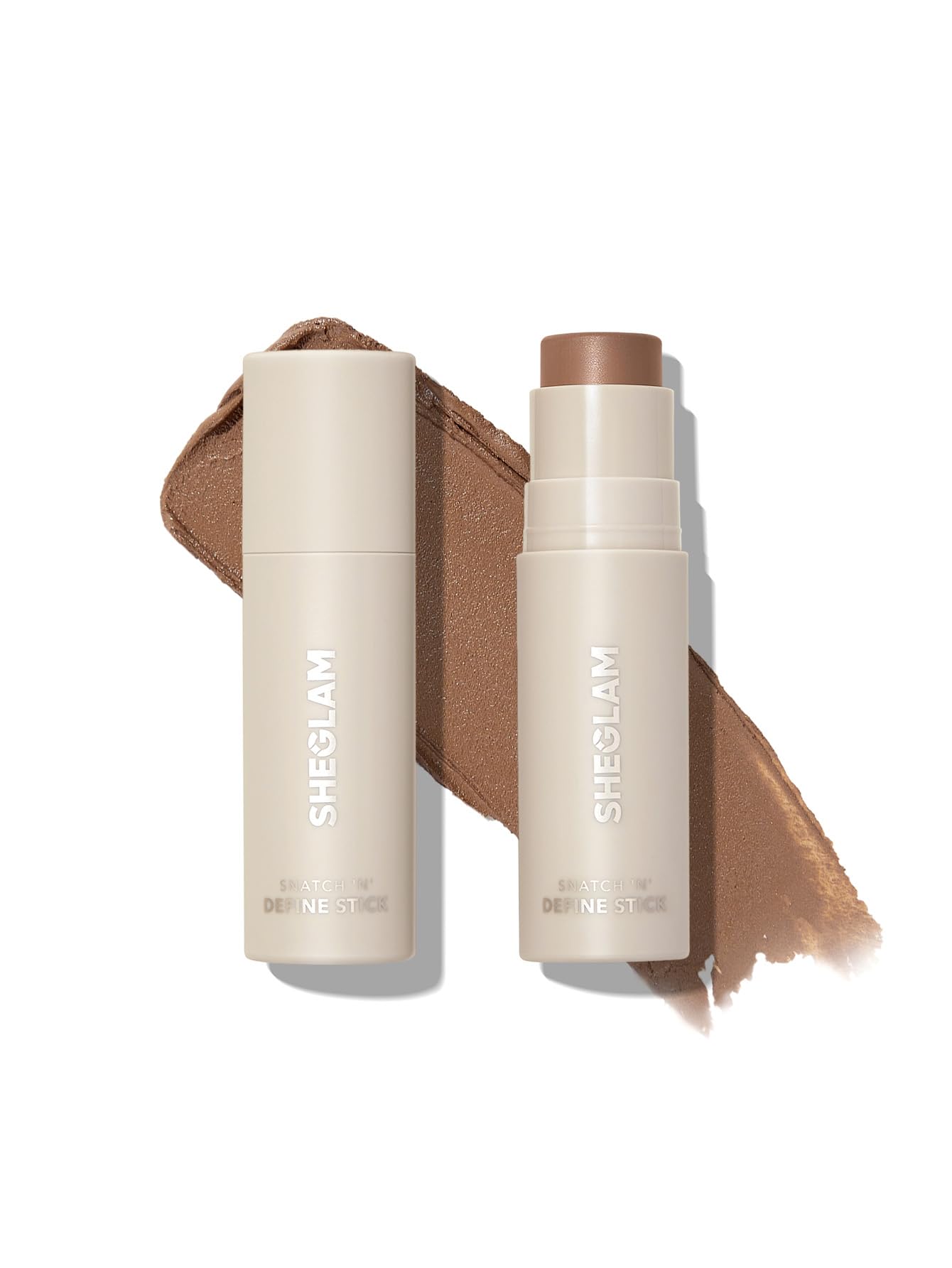 SHEGLAM Snatch &amp;#39;n&amp;#39; Define Cream Contour Stick Long Lasting Highly Pigmented Sweat Proof Face Bronzer Makeup - Soft Tan