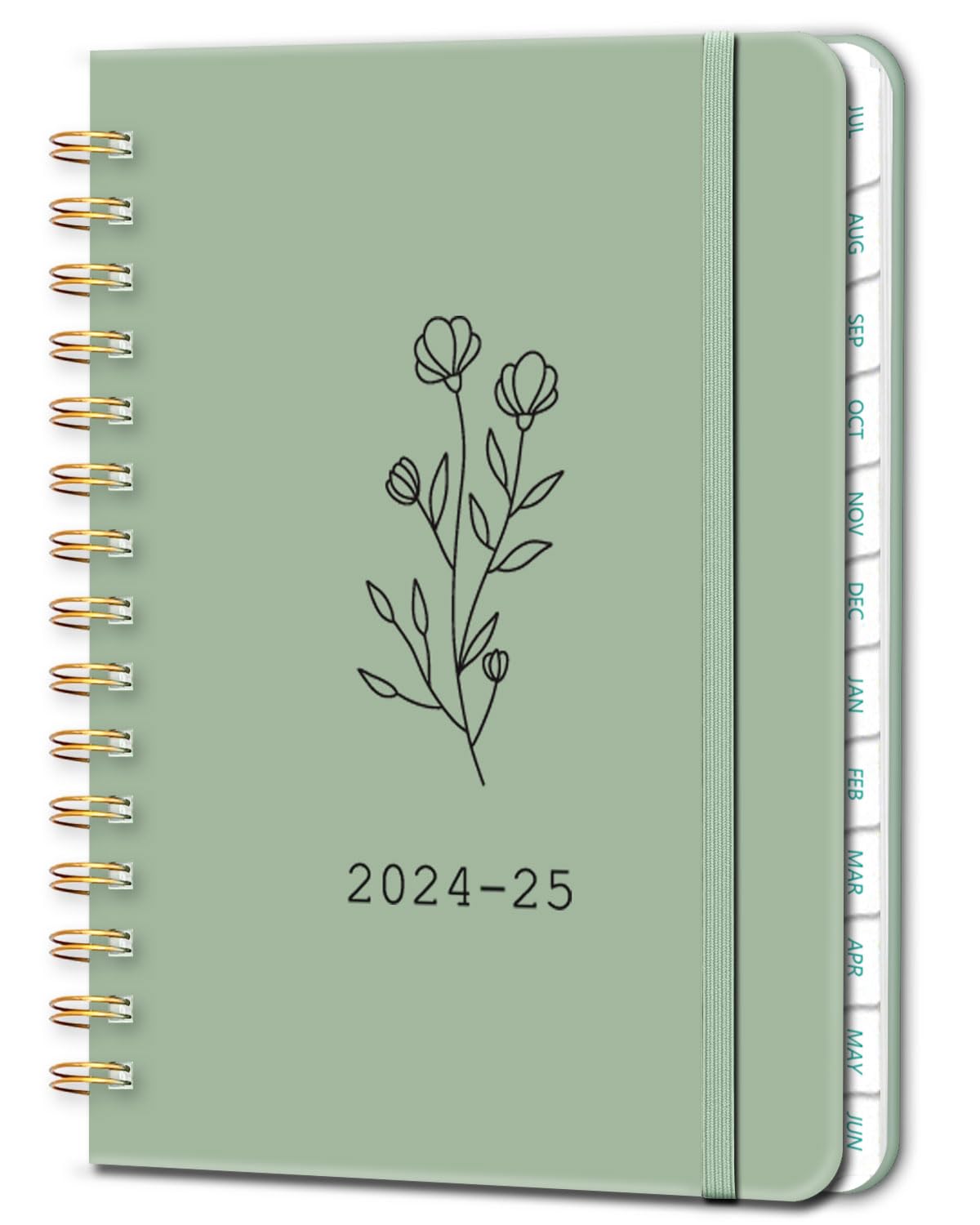 Monthly Planner 2024-2025, 12 Months Weekly &amp;amp; Monthly Planner from Now to June 2025, Academic Agenda Planner Notebook with Tabs, Spiral Bound, 8.4&amp;#34;x6.1&amp;#34;