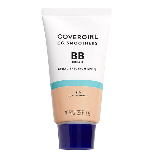 COVERGIRL_Smoothers_Lightweight_BB_Cream,_1_Tube_(1.35_Ounce),_Light_to_Medium_810_Skin_Tones,_Hydrating_BB_Cream_with_SPF_21_Sun_Protection_(Packaging_May_Vary)