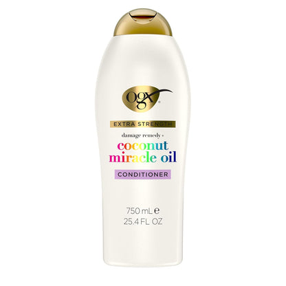 OGX_Extra_Strength_Damage_Remedy_+_Coconut_Miracle_Oil_Conditioner_for_Dry,_Frizzy_or_Coarse_Hair,_Hydrating_&_Flyaway_Taming_Conditioner,_Paraben-Free,_Sulfate-Free_Surfactants,_25.4_Fl_Oz