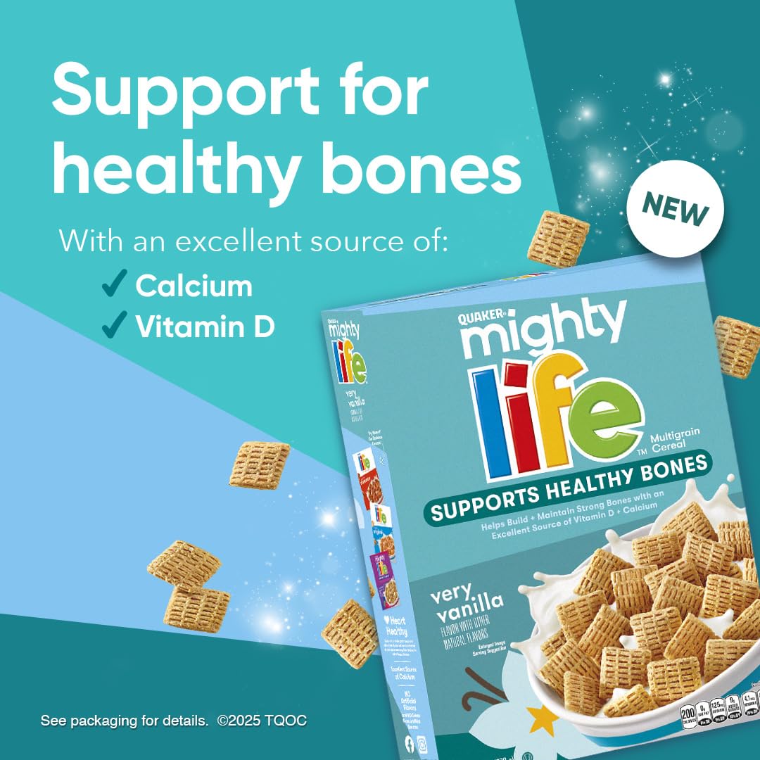 Quaker_Mighty_Life_Multigrain_Cereal,_Very_Vanilla,_Bone_Health_Support,_22.3_Oz_Family_Size