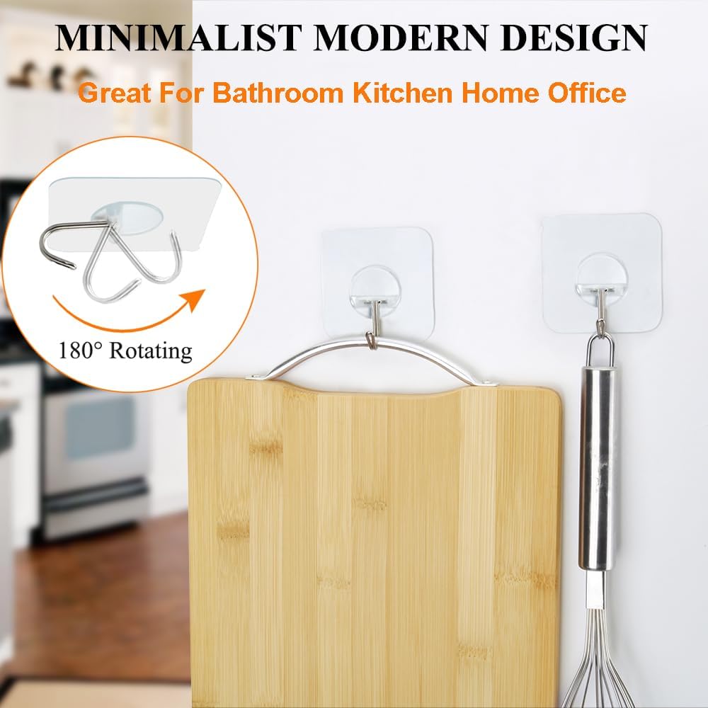 FOTYRIG_Adhesive_Hooks_Heavy_Duty_Wall_Sticky_Hooks_for_Hanging_Wall_Hangers_Without_Nails_15lb(Max)_180_Degree_Rotating_Seamless_Stick_on_Bathroom_Kitchen_Office_Outdoors-10_Packs