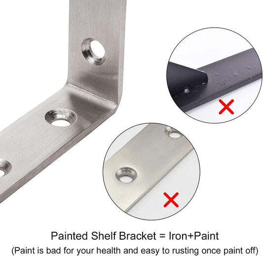 YUMORE_L_Bracket,_5"_x_3"_Max_Load:_35lb/15KG_Heavy_Duty_Stainless_Steel_Solid_Shelf_Support_Corner_Brace_Joint_Right_Angle_Bracket,_Pack_of_4
