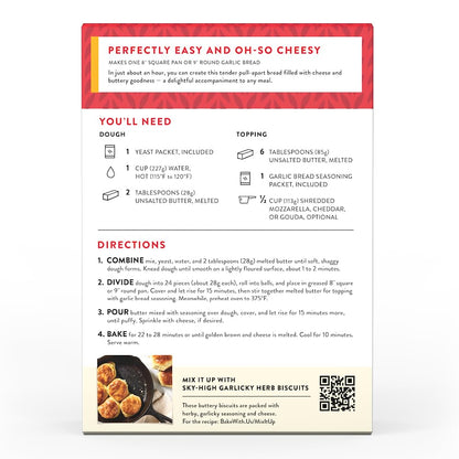 King_Arthur_Baking_Company_Pull-Apart_Garlic_Bread_Mix_Kit_15.25_oz.,_Baking_Mix_-_Ready_in_1_hour