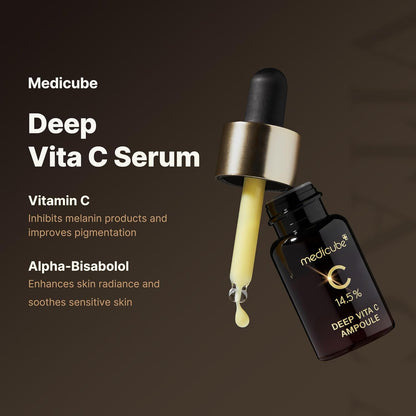Medicube_Deep_Vita_C_Serum_2.0_||_14.5%_Pure_Vitamin_C_reduce_the_appearance_of_hyperpigmentation,_dark_spots,_and_blemishes_|_16_self-tests_complete_|_Korean_skincare_(10g_*_3_bottles)