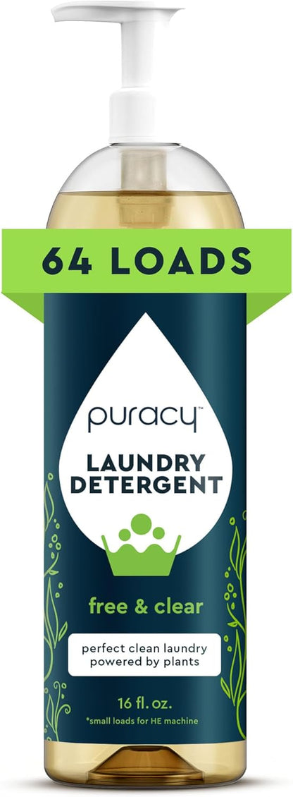 Puracy_Laundry_Detergent_-_Enzyme-Powered_Liquid_Laundry_Detergent_Concentrate,_Natural_Laundry_Detergent_Seen_on_TikTok,_Non-Toxic_(Free_&_Clear,_16_fl_oz,_64_Loads)