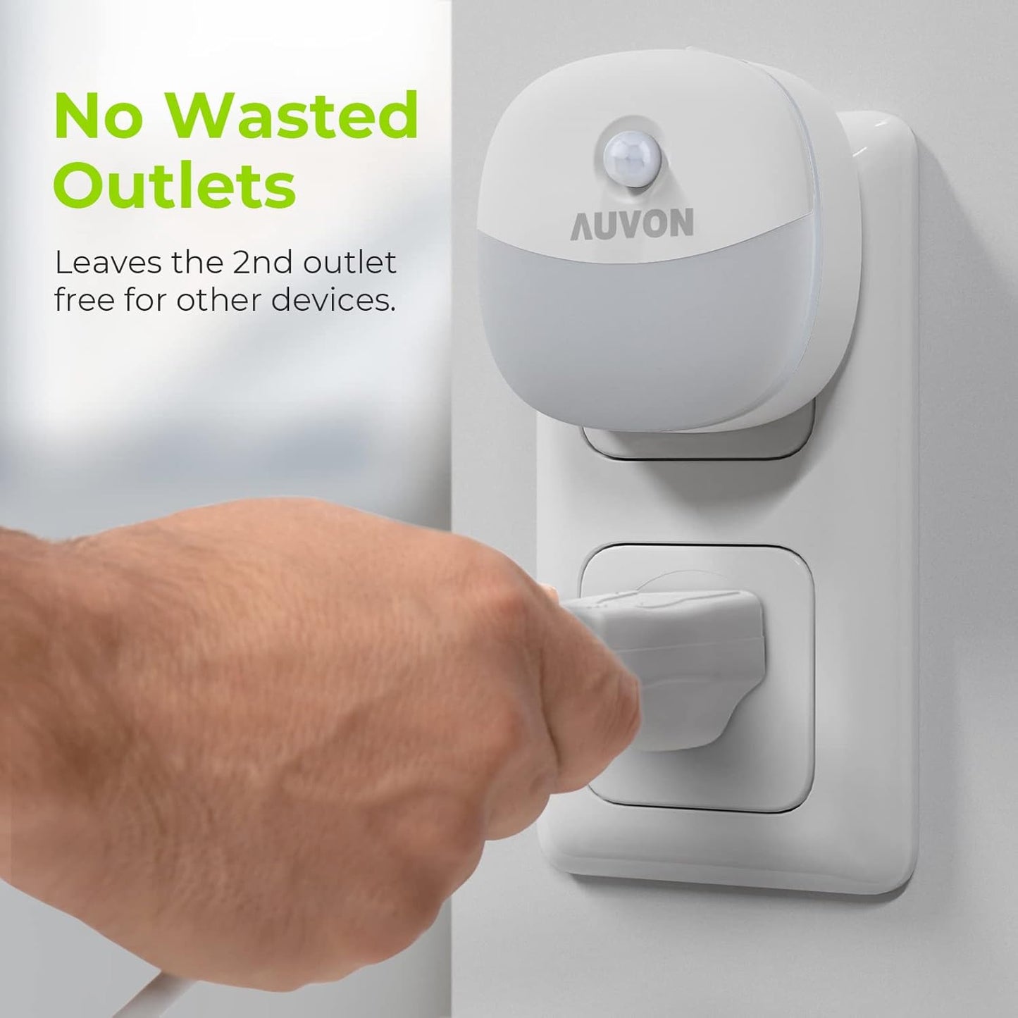 AUVON_Plug_in_Night_Light_with_Motion_Sensor_and_Dusk_to_Dawn_Sensor,_Mini_Warm_White/Cool_White_LED_Nightlight_with_1-50_lm_Adjustable_Brightness_for_Bathroom,_Hallway,_Stairs,_Bedroom,_Kitchen,_4_Packs