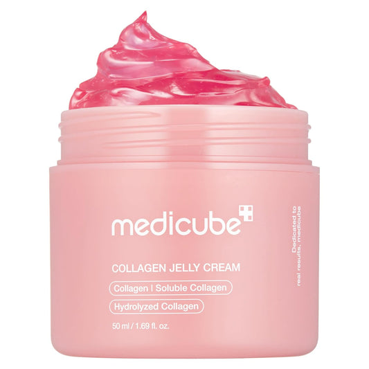 medicube_Collagen_Jelly_Cream-_Niacinamide_&_Freeze-Dried_Hydrolyzed_Collagen_-_Boosts_skin's_barrier_hydration_and_gives_24h_Glow_&_Lifted_Look_-_Korean_skincare_(1.69_Fl_Oz_(Pack_of_1))