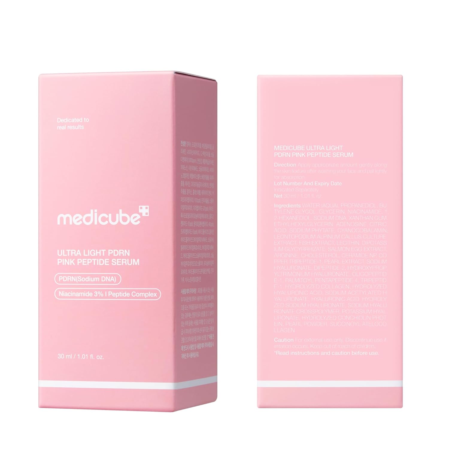 medicube_PDRN_Pink_Peptide_Serum_with_Salmon_DNA_|_Ultra_Light_Hydrating_Serum_with_Hyaluronic_Acid_|_Fast-Absorbing_Glow_Care_for_Skin_Clarity_|_Korean_Skincare,_1.01_fl._Oz