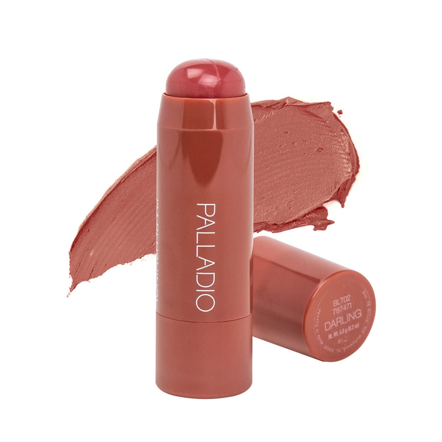 Palladio I&amp;#39;m Blushing 2-in-1 Cheek and Lip Tint, Buildable Lightweight Cream Blush, Sheer Multi Stick Hydrating formula, All day wear, Easy Application, Shimmery, Blends Perfectly onto Skin, Darling