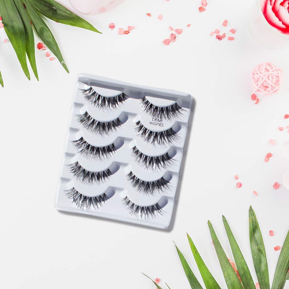 Ardell_Wispy_False_Eyelashes_for_Everyday_Wear,_Flared_Demi_Wispies_Strip_Design_with_Seamless_Invisiband,_Medium_Volume,_12_Pairs