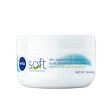 NIVEA Soft Refreshingly Soft Moisturizing Cream, Lightweight Body Moisturizer for Face, Body and Hands, Body Cream Enriched with Jojoba Oil and Vitamin E