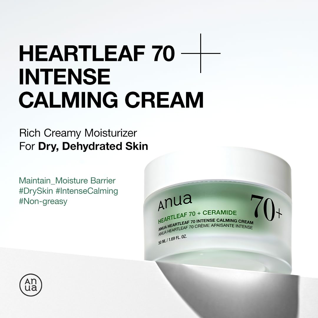 Anua_Heartleaf_70_Intense_Calming_Cream_with_Ceramide_&_Panthenol,_Face_Moisturizer_for_Dry_Skin,_Barrier_Repair,_Glass_Skin_Hydration,_Fragrance-free,_Paraben-free,_Korean_skin_care,_1.69_fl.oz