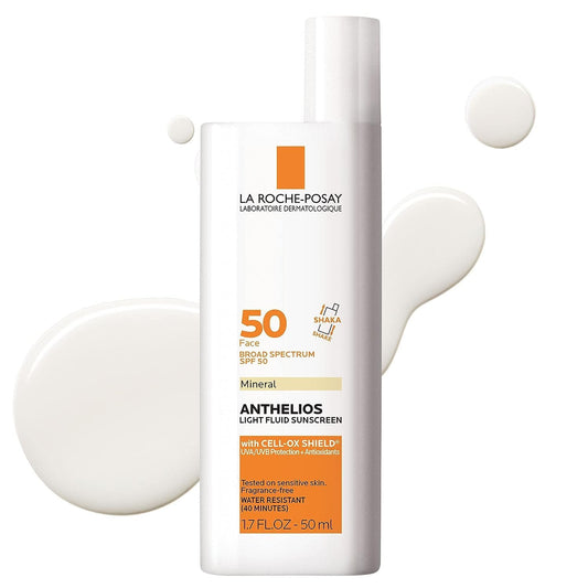 La_Roche-Posay_Anthelios_Sunscreen_SPF_40,_Ultra-Light_Fluid_Broad_Spectrum_SPF_40,_Face_Sunscreen_with_Titanium_Dioxide_Mineral,_Lightweight_&_Fast-Absorbing,_Oil-Free,_Matte_Finish