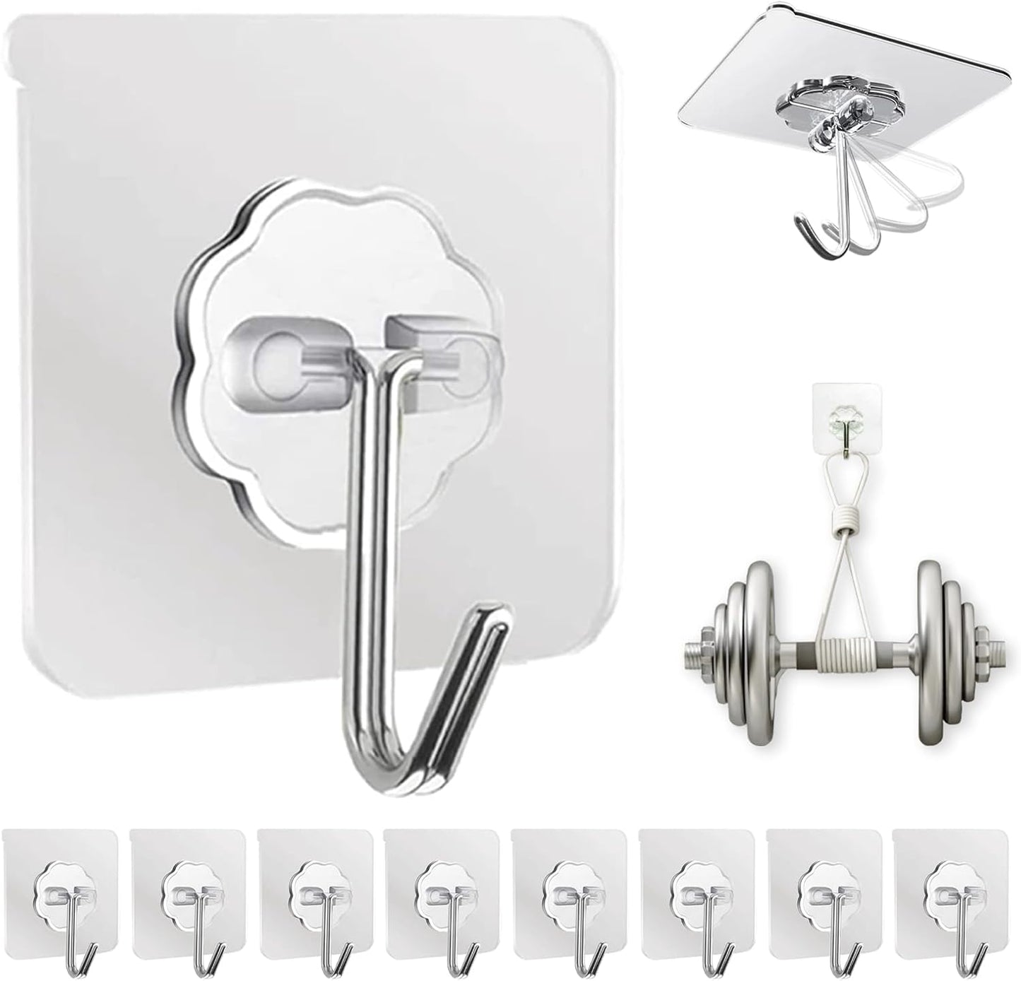 Adhesive_Wall_Hooks_for_Hanging_Heavy_Duty_50_lbs_Large_Hooks_for_Walls_No_Damage,_Towel_Sticky_Clear_Hook,_Waterproof,_Home,_Bathroom,_Kitchen,_Office,_and_Outdoor_10_Pack