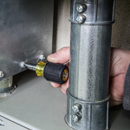 Klein_Tools_32561_Multi-Bit_Screwdriver/Nut_Driver,_6-in-1_Stubby_Screwdriver_with_2_Phillips,_2_Slotted,_2_Nut_Drivers