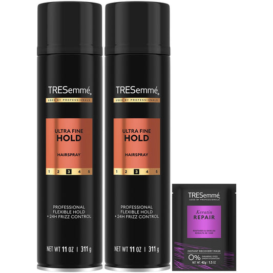 TRESemme_Hairspray,_Ultra_Fine_Hold_2-Pack_+_Keratin_Repair_Mask_–_Moisturizing,_Anti-Frizz_Hair_Products