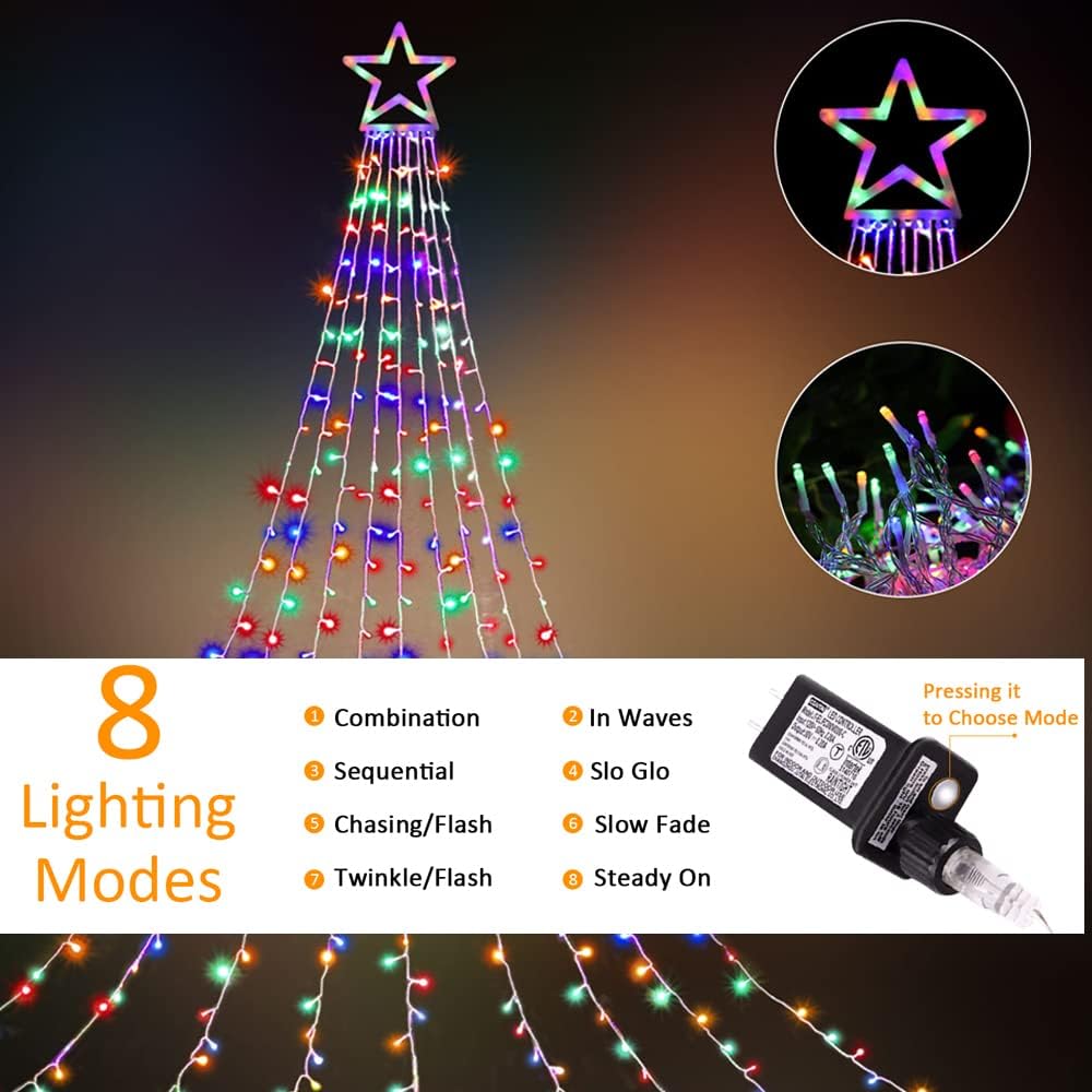 Outdoor_Christmas_Star_String_Lights,_320_LED_11.5_ft_Waterfall_Tree_Lights_with_8_Lighting_Modes_for_Indoor/Outdoor_Yard,_Home,_Festival,_Party,_Xmas,_New_Year_Decor
