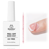 Beetles Gel Base Coat, Base Gel Nail Polish Upgraded Formula Long-Lasting Soak Off U V LED Lamp Needed DIY Home and Nail Salon Gifts for Women