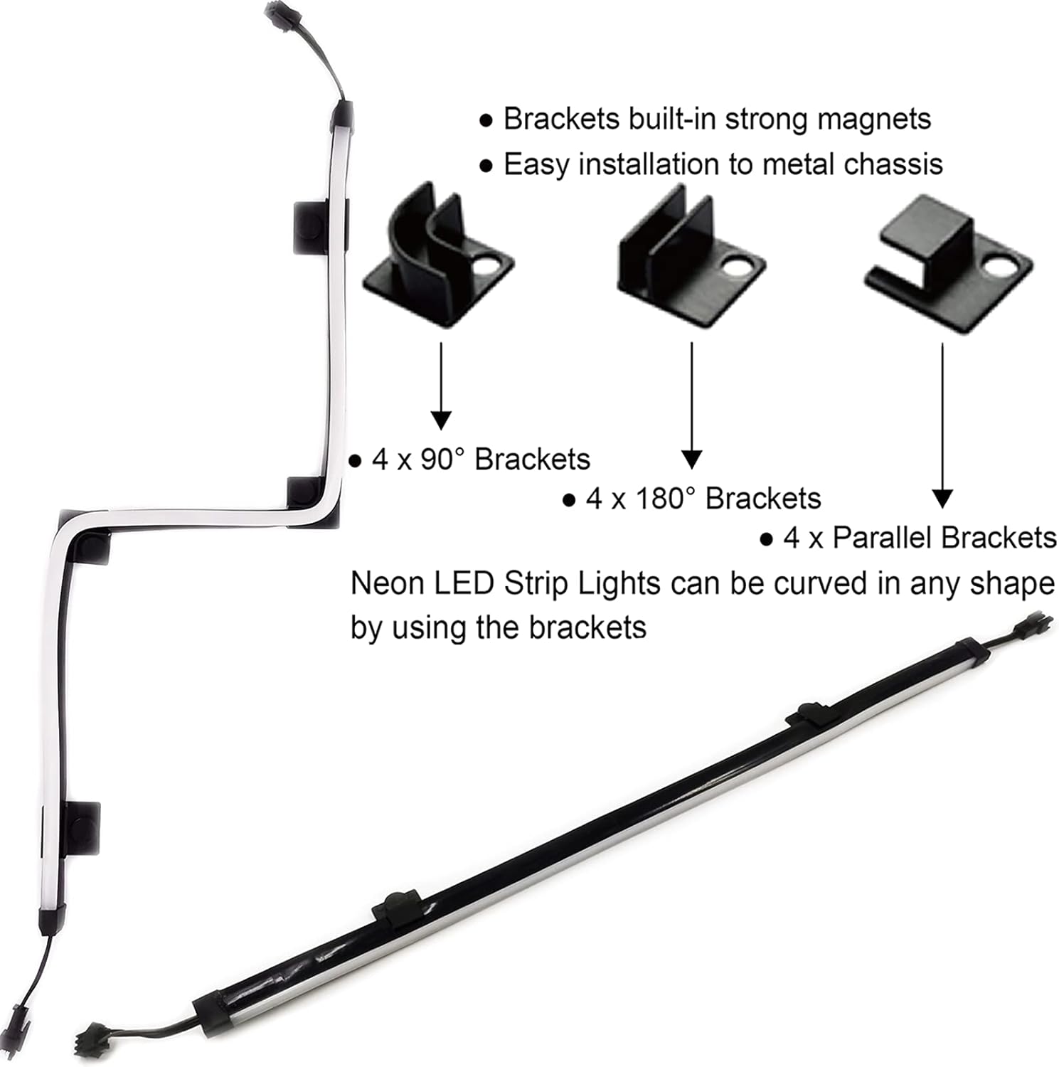 airgoo_Addressable_RGB_PC_LED_Strip,_AG-NEON-LS1_Diffused_Silicon_Rubber_Tube_Neon_Strip,_for_5V_3-pin_argb_Header_or_AG-DRGB16_SignalRGB_Controller(Not_Included),_Come_with_Magnetic_Brackets