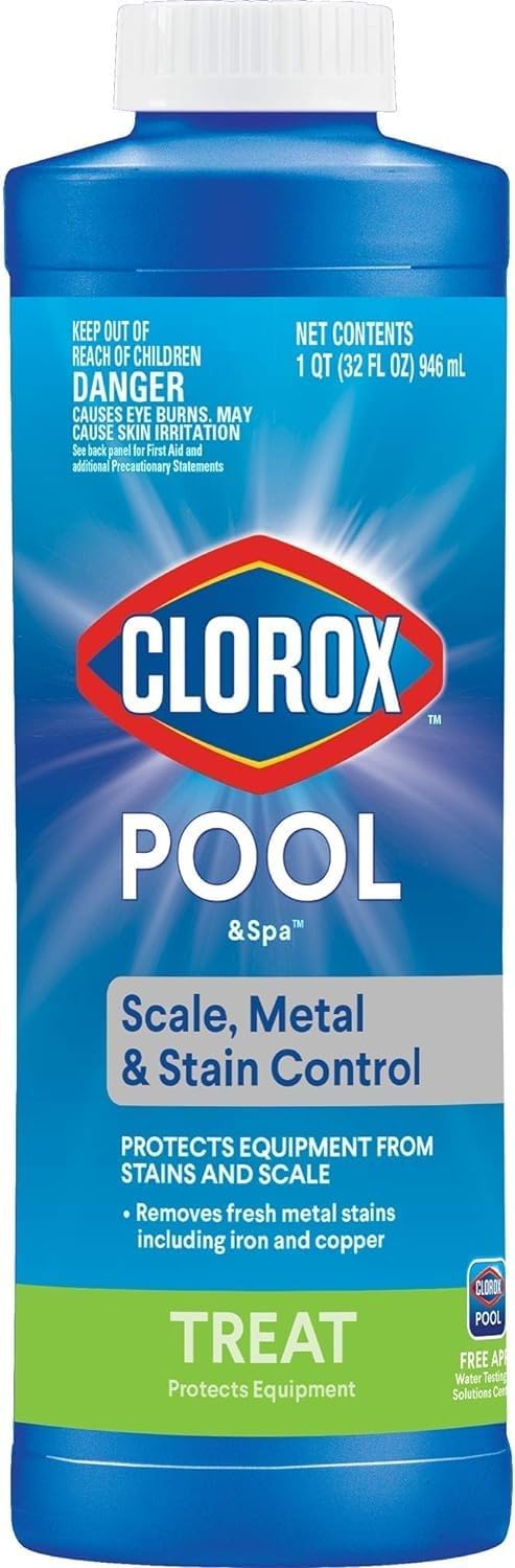 Clorox®_Pool&Spa™_Swimming_Pool_Scale,_Metal_&_Stain_Control,_Prevents_Metal_Stains_and_Scale_Formation,_Removes_Metal_Stains,_1_Quart_(Pack_of_1)