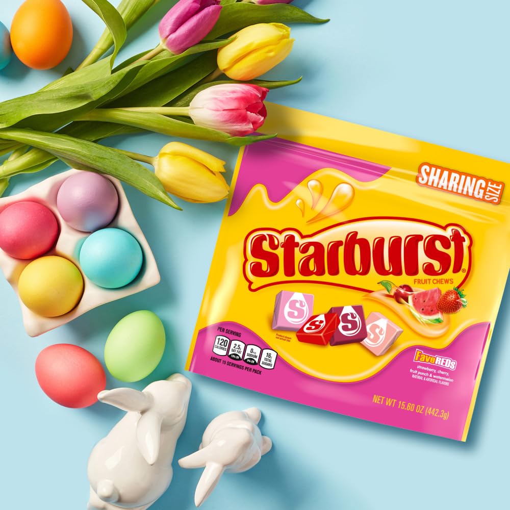 STARBURST_FaveREDS_Fruit_Chews_Candy,_Chewy_Candy,_15.6_oz_Sharing_Size_Bag
