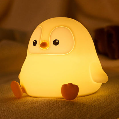 ATSUI_Penguin_Night_Light,_LED_Squishy_Novelty_Animal_Night_Lamp,_Food_Grade_Silicone,_2_Level_Dimmable,_Nursery_Nightlight_for_Desk_Decor,_Funny_Gifts_Stuff_for_Boys_Girls_Baby,_White_Elephant_Gifts