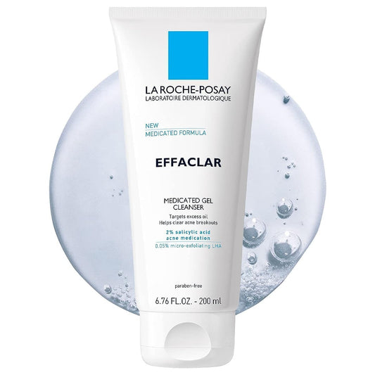 La_Roche-Posay_Effaclar_Medicated_Gel_Cleanser,_2%_Salicylic_Acid_Cleanser_+_LHA_+_Glycerin,_Foaming_Acne_Face_Wash,_Helps_Clear_&_Prevent_Acne_Breakouts,_Oil_Free,_Targets_Excess_Oil