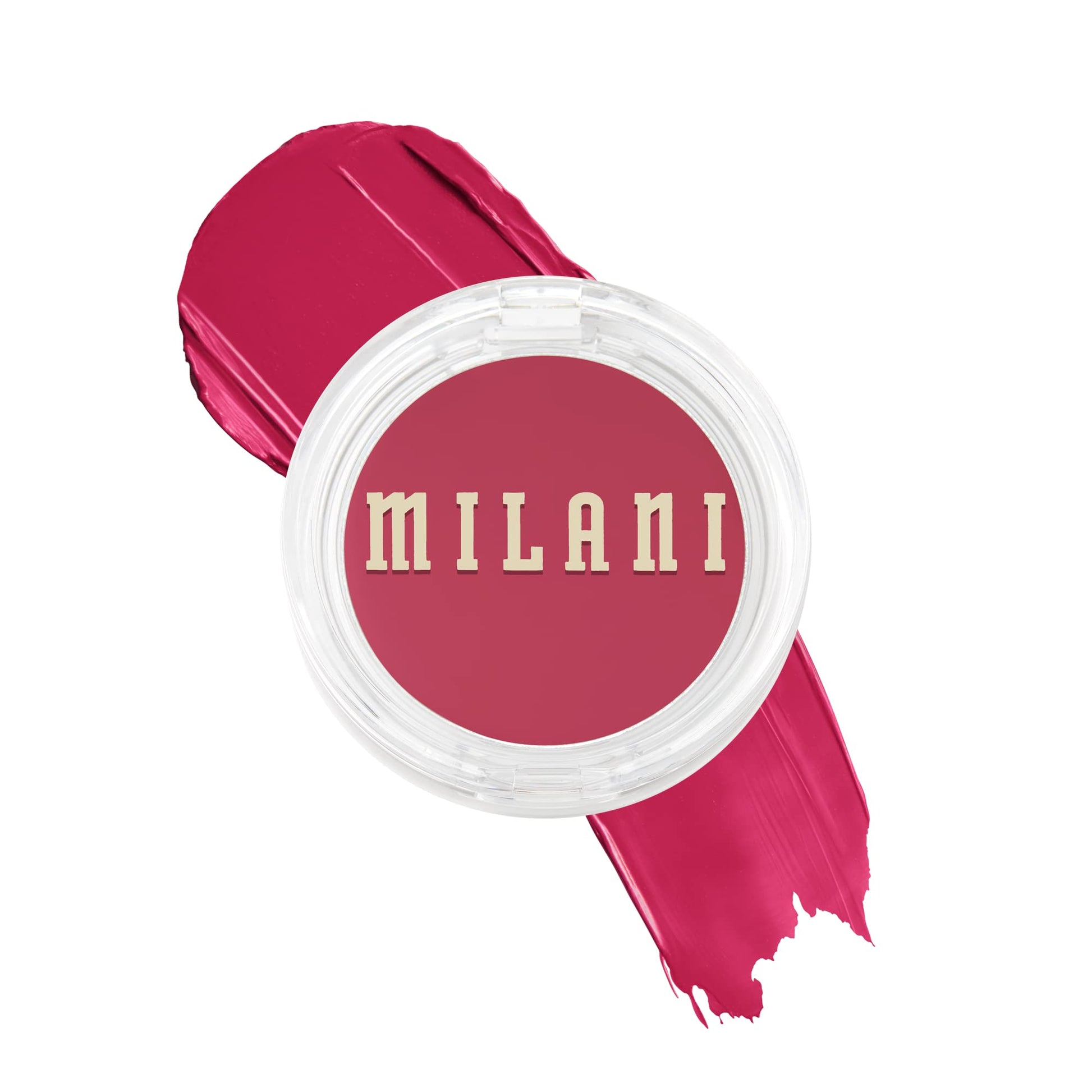 Milani Blush Makeup – Cheek Kiss Cream Blush for Cheeks, Buildable Cream-to-Gel Blusher &amp;amp; Lip Tint, Dewy Natural Color, Hydrating - Blushing Berry