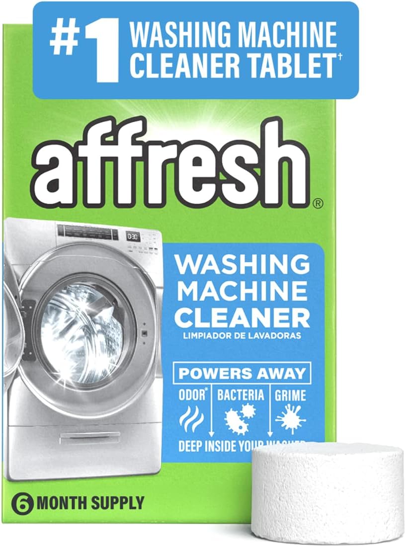 Affresh_Washing_Machine_Cleaner,_Helps_Power_Away_Odor_Causing_Bacteria_&_Grime_Deep_Inside_Pump,_Valve_&_Hoses,_6_Time_Release_Tablets,_6_Month_Supply