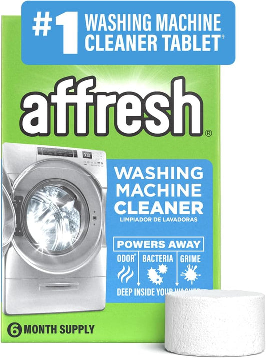 Affresh_Washing_Machine_Cleaner,_Helps_Power_Away_Odor_Causing_Bacteria_&_Grime_Deep_Inside_Pump,_Valve_&_Hoses,_6_Time_Release_Tablets,_6_Month_Supply