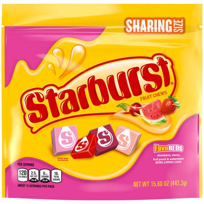STARBURST_FaveREDS_Fruit_Chews_Candy,_Chewy_Candy,_15.6_oz_Sharing_Size_Bag