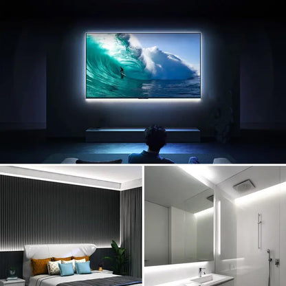 A_5V_USB_LED_Light_Strip,_COB_LED_Strip_Lights,_White_5V_LED_Lights,_Small_LED_Strip_Light,_TV_Lights_for_TV_Under_Cabinet_Kitchen_Living_Room_Shelving_or_Displays_(White/Warm_3.28ft/6.56ft)