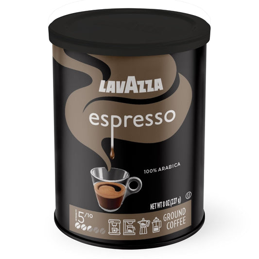 Lavazza_Espresso_Ground_Coffee,_Medium_Roast,_100%_Arabica,_8_oz_Tin_(Pack_of_6)