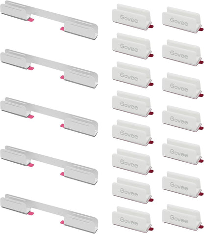 Govee_RGBIC_Neon_Rope_Light_Plastic_and_Metal_Mounting_Brackets_for_Neon_Lights_2_H61D3_&_H61D5_&_H61D6,_RGBIC_Rope_Light_Clips,_WiFi_Neon_Lights_Holders_20pcs,_(Not_Support_H61A0_&_H61A2),_White