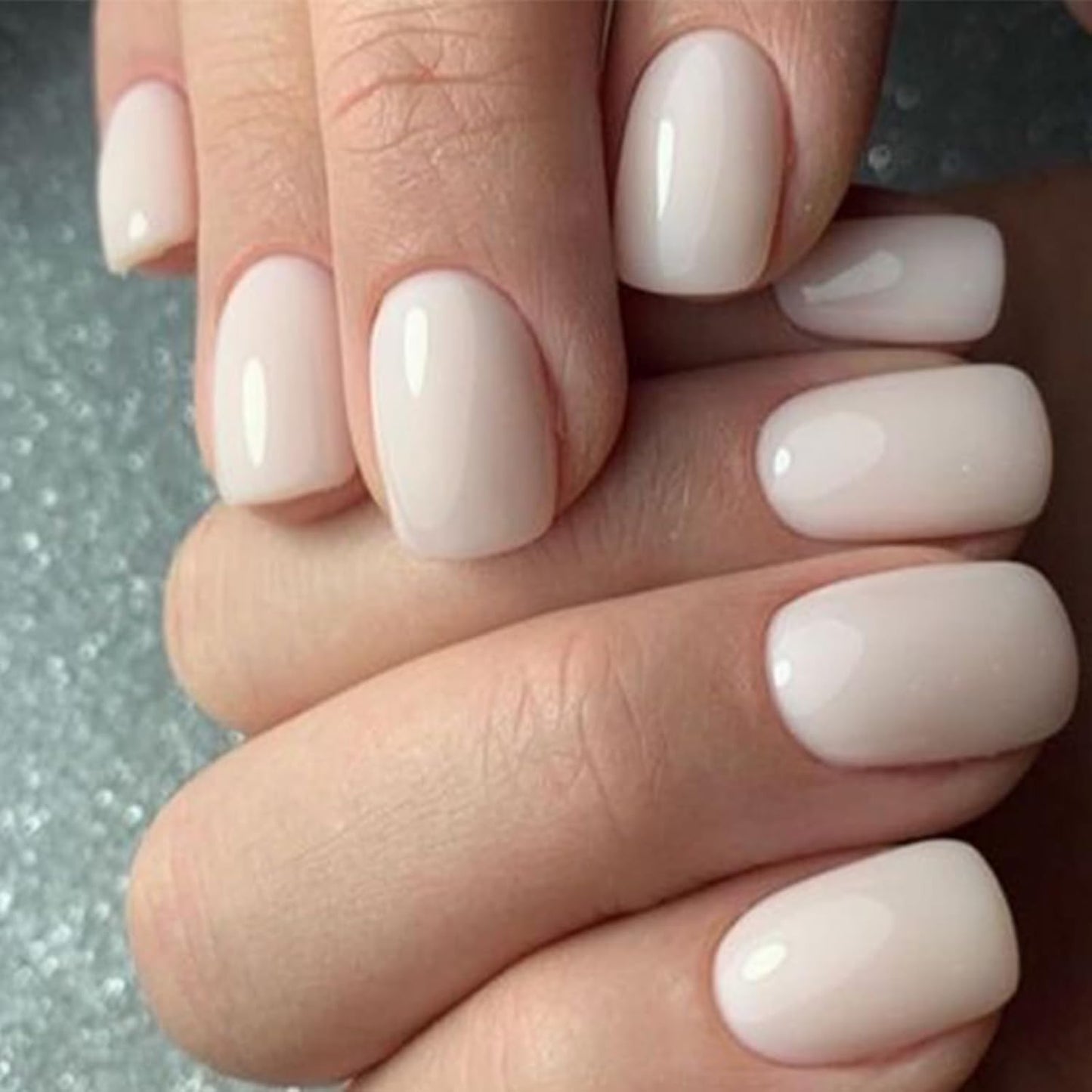 Modelones_White_Press_on_Nails,_Short_Square_Fake_Nails,_Reusable_Nail_Kit_with_Nail_Glue_Adhesive_Tabs_Mini_Nail_File,_Summer_Nails_Press_Ons_32Pcs_16_Sizes,_Women_Girl_Gift