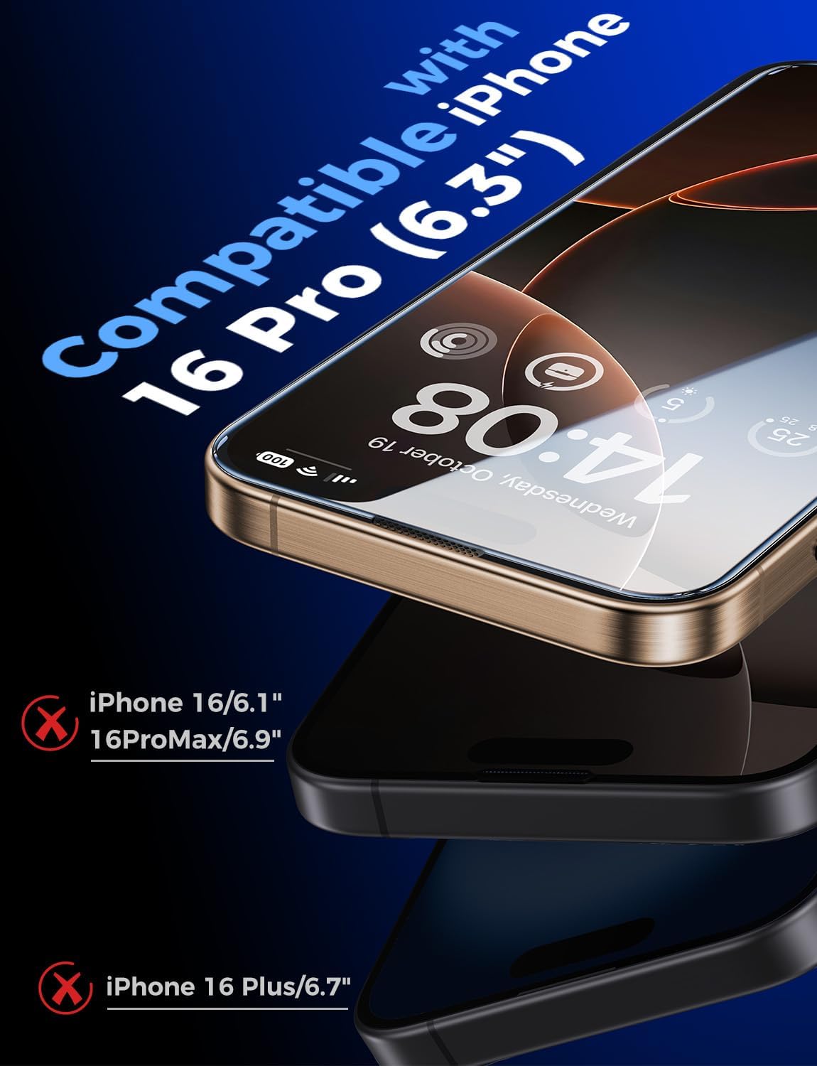 MAGIC_JOHN_2_Pack_for_iPhone_16_Pro_[6.3_inch]_Tempered_Glass_Screen_Protector,_HD_Clear,_Bubble_Free,_Easy_Installation,_Auto_Dust-Elimination,_16Pro_6.3''
